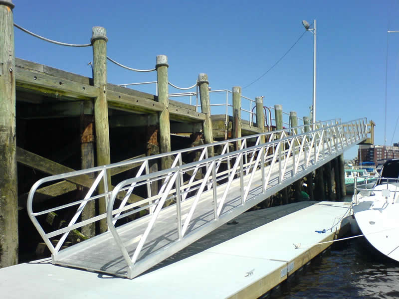 heavy duty 80' aluminum gangway.