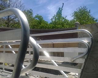 5 rows of securty rail