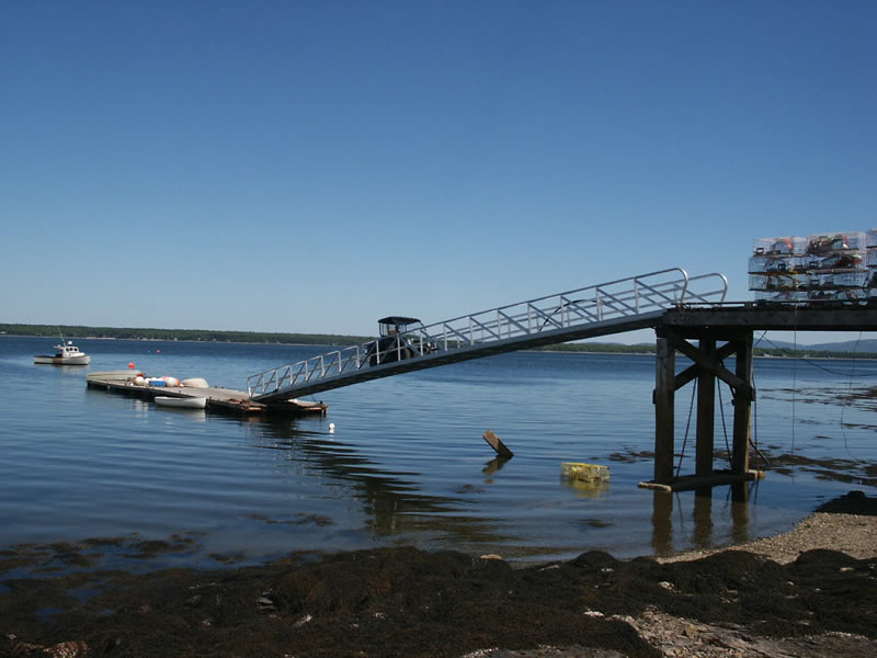 heavy duty 80' aluminum gangway.